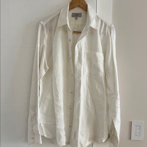 Jack Spade White Casual Button Down Shirt